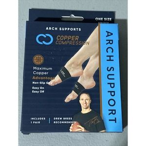 Copper Compression Arch Supports Plantar Fasciitis Flat Feet Fallen Arches NEW